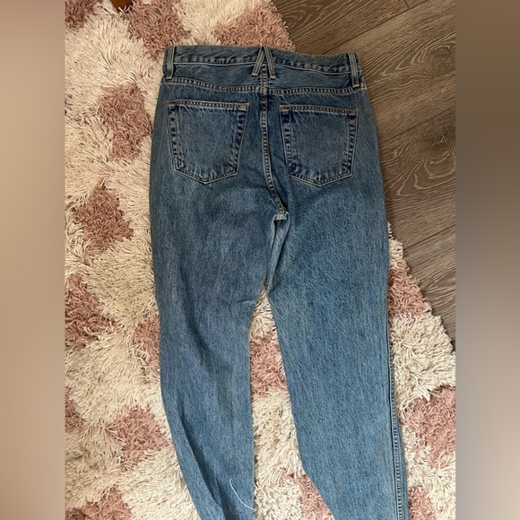 Hero Slim Straight in Pacific SLVRLAKE Women's Blue Jeans - Picture 8 of 10